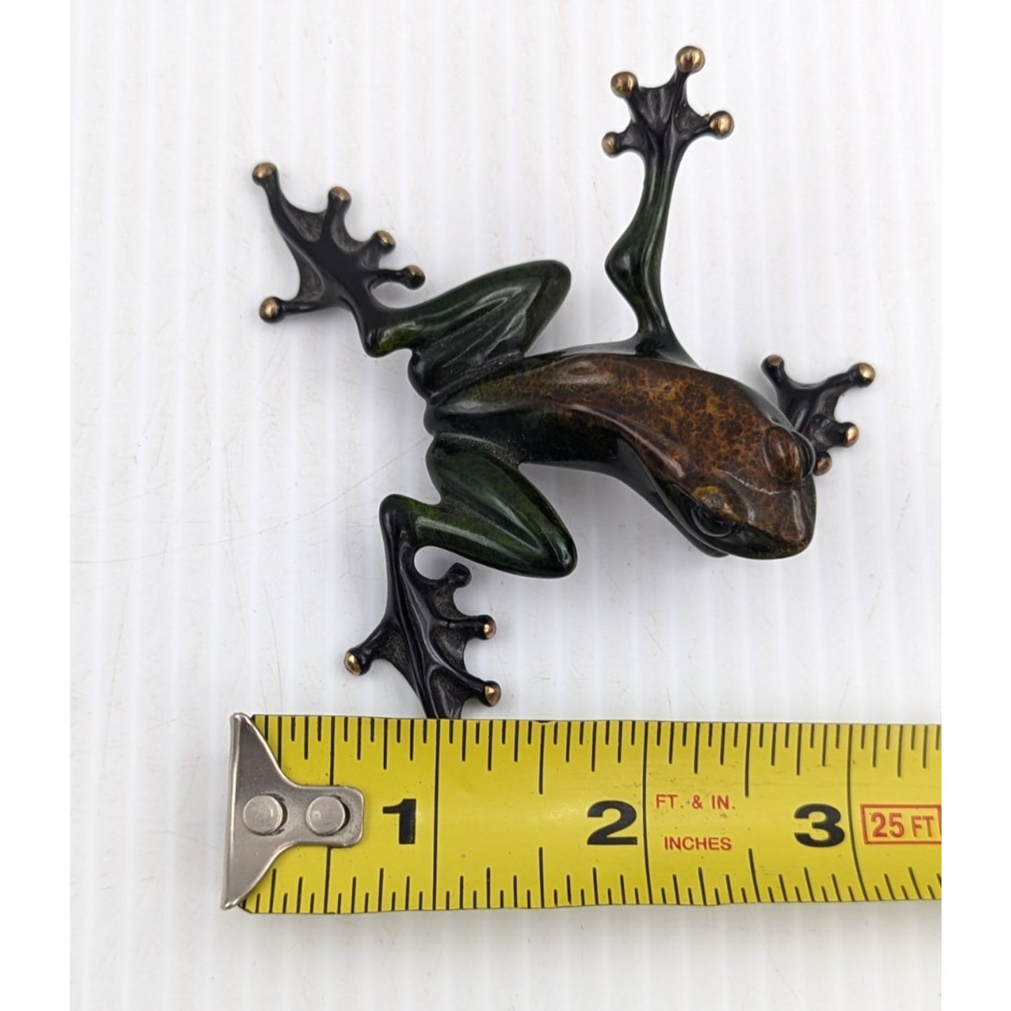 Tim Cotterill Frogman Bronze Frog Sculpture “Twister” LE #1541/5000 with COA