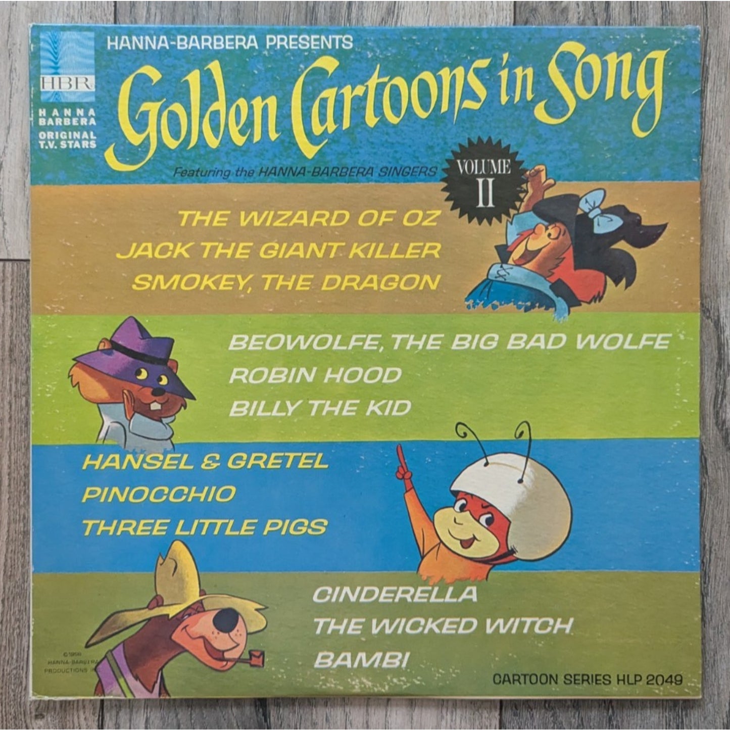 Golden Cartoons In Song Vol. I & II Vinyl The Hanna-Barbera Presents