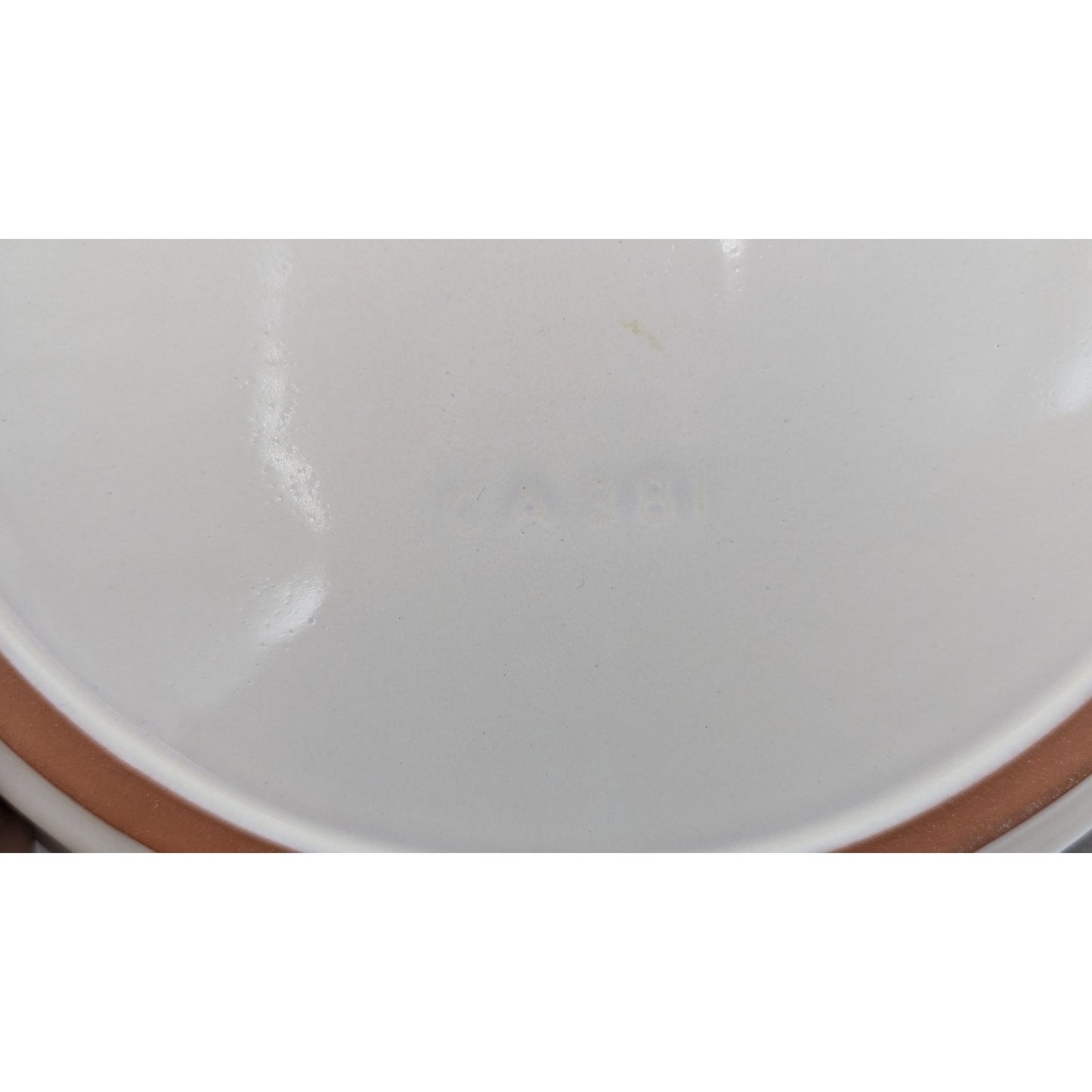 Frankoma Pottery Round Pie Plate Dish Scalloped Edge Colorworks Bone White CA381