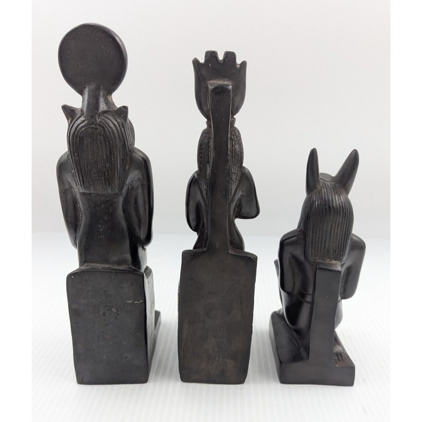 Egyptian God Figurine Set of 3 - Sekhmet, Isis Nursing Her son, Anubis