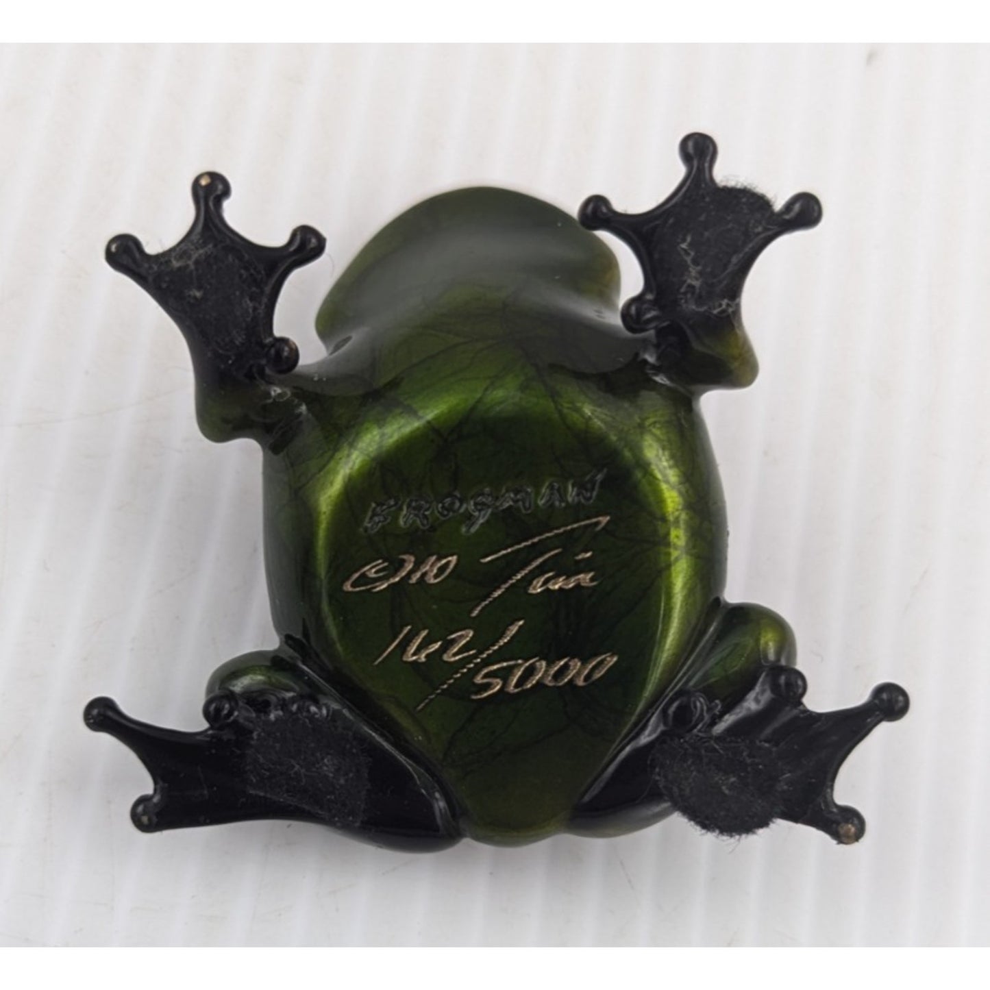 Tim Cotterill Frogman Bronze Frog Sculpture “Sherwood” LE #162/5000 with COA