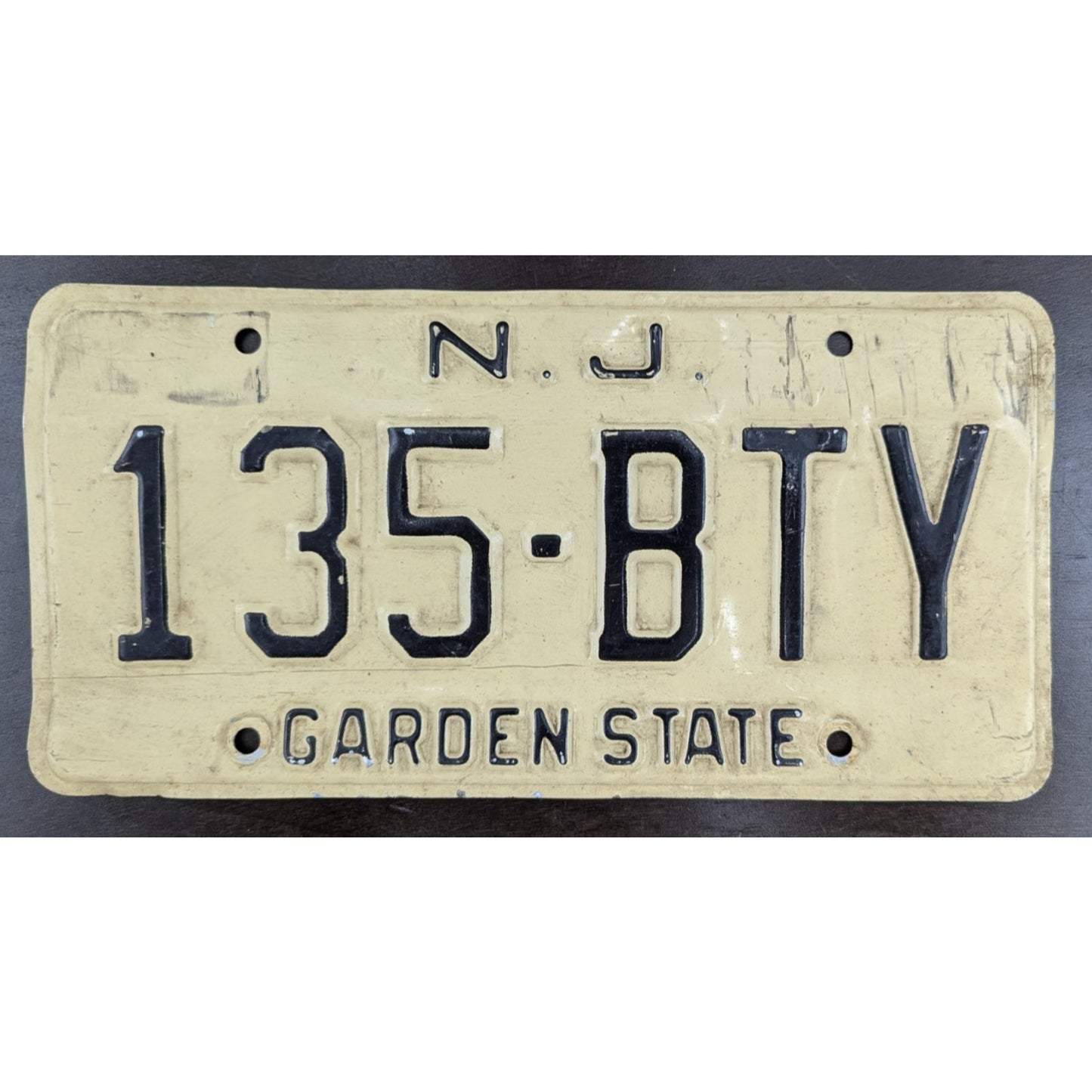 Vintage New Jersey License Plate Garden State 2 Matching Pair Expired
