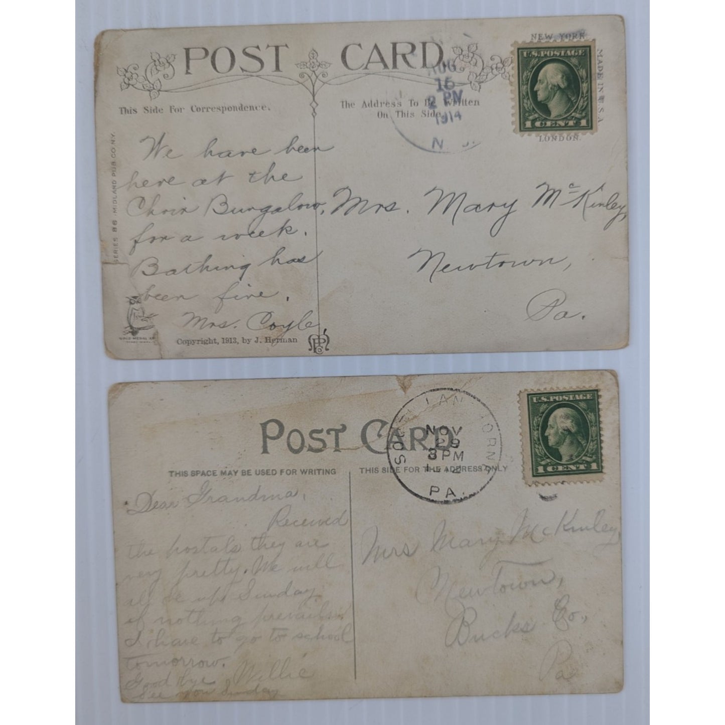 Antique Postcard Picture Card Ephemera Assorted Lot of 7