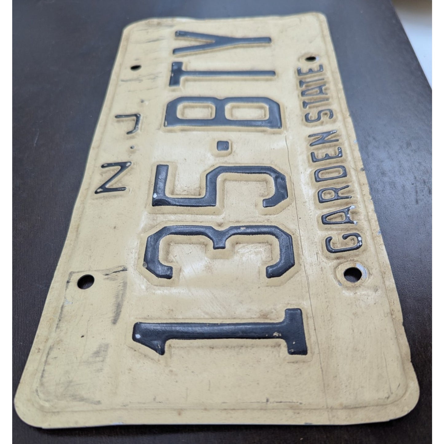 Vintage New Jersey License Plate Garden State 2 Matching Pair Expired