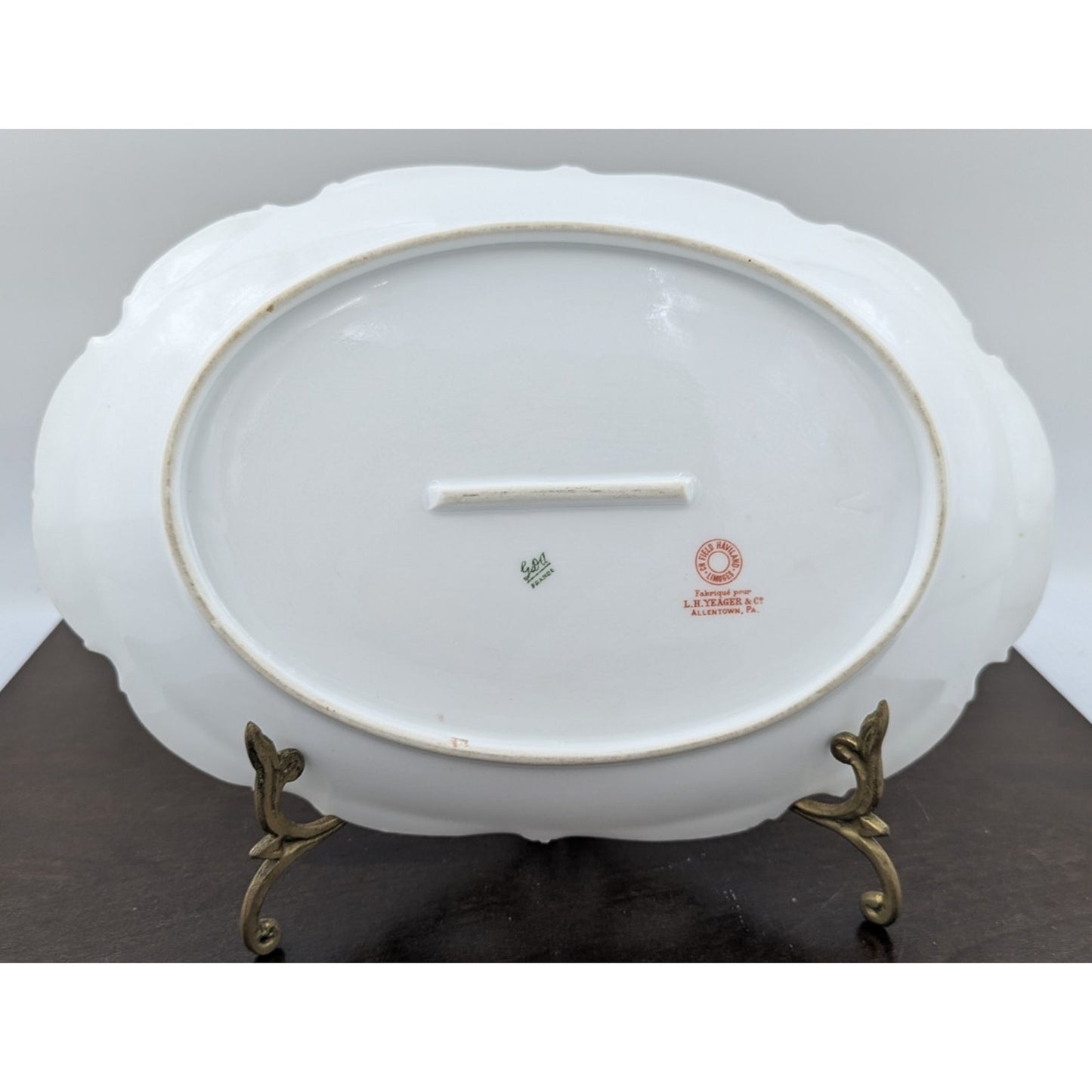 Charles Field Haviland Limoges Floral Oval Serving Platter Set of 2 GDA France