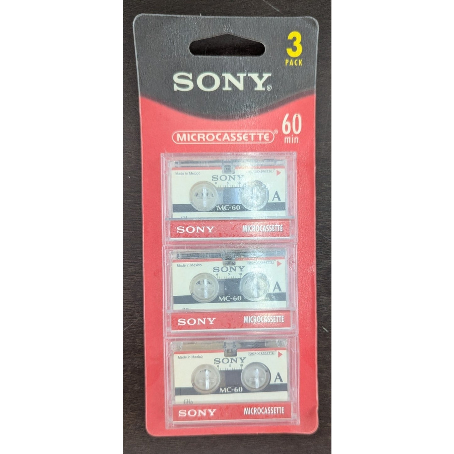 Sony Microcassette MC-60 Blank Cassette Tape Lot of 2 Packs