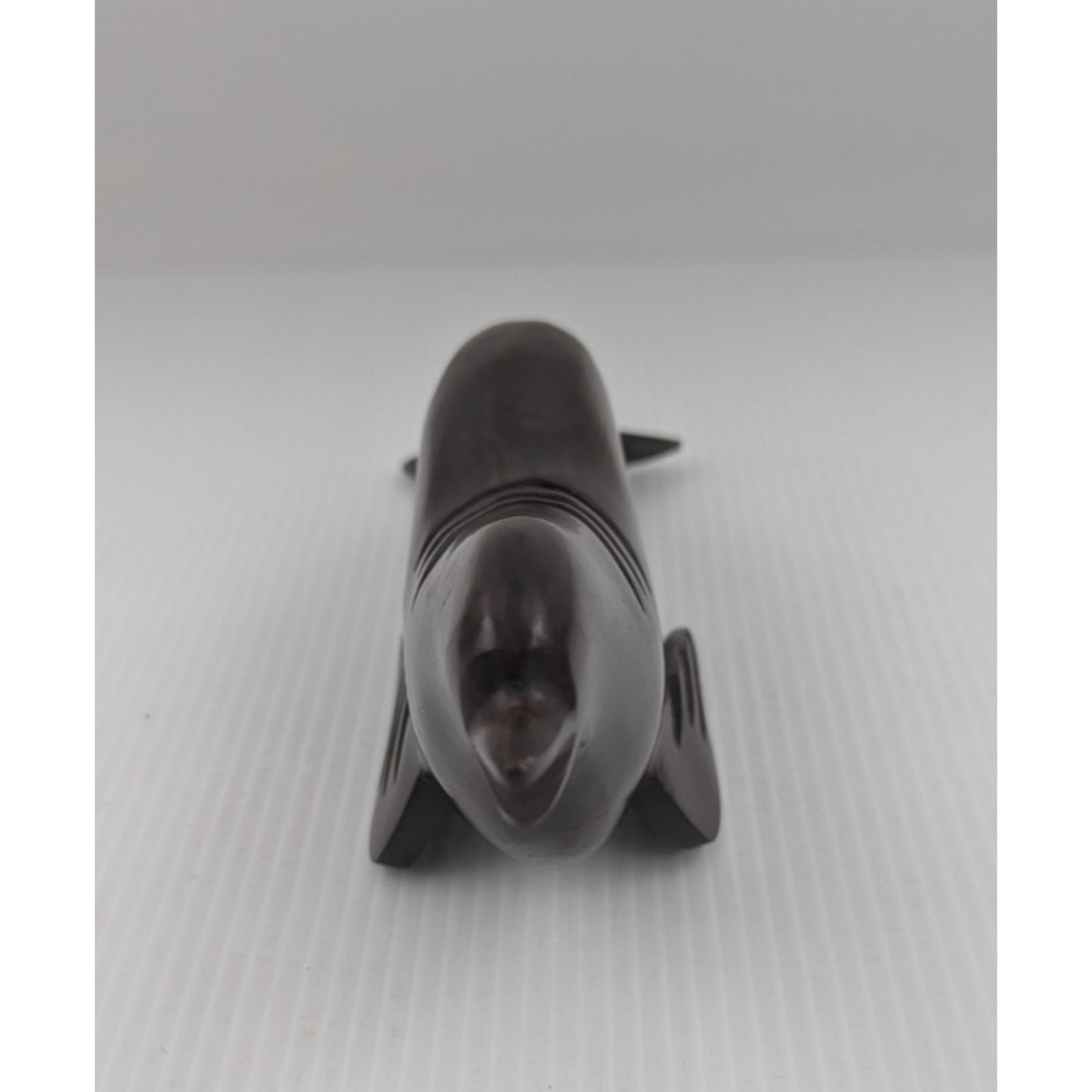 Vintage Ironwood Hand Carved Seal Sculpture Animal Décor Wood