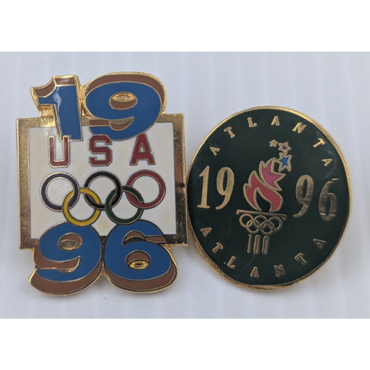 1996 Atlanta USA Olympic Games Pins Assorted Lot Of 5