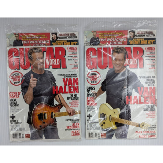 GUITAR WORLD Magazine February 2009 Eddie Van Halen Lot of 2