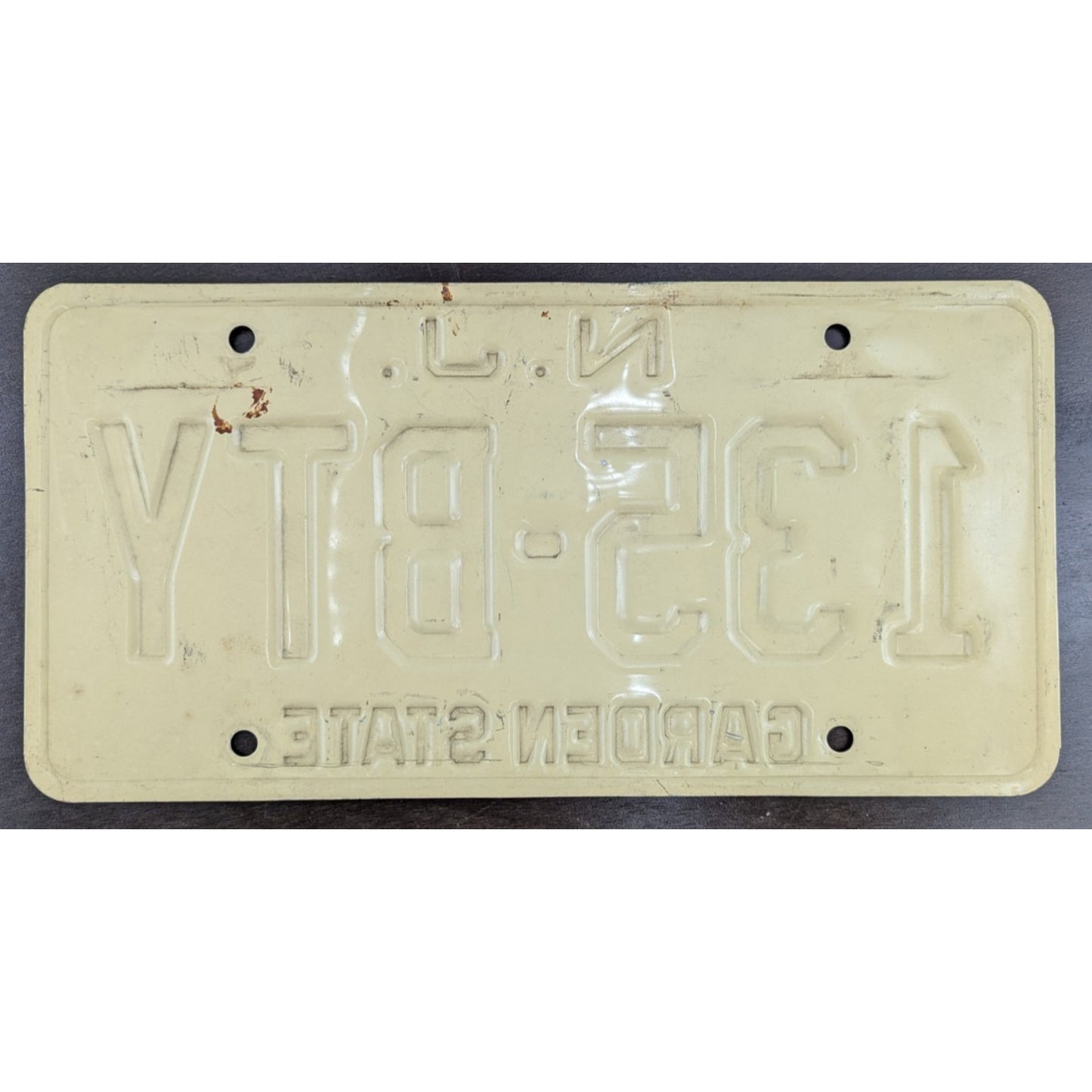 Vintage New Jersey License Plate Garden State 2 Matching Pair Expired