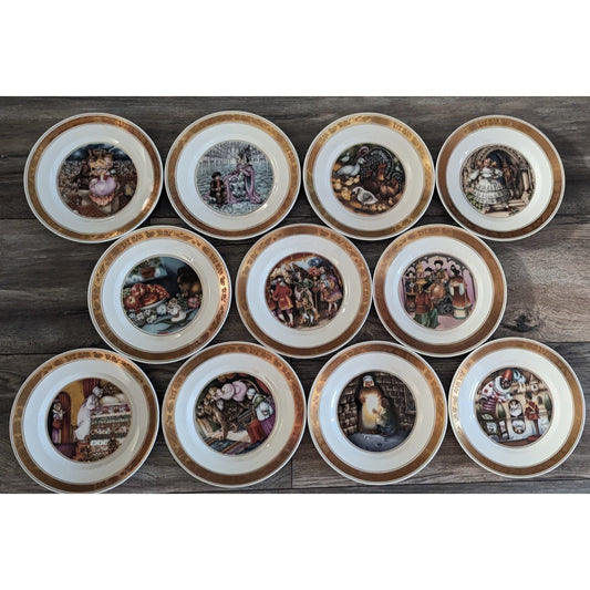 11 Vintage Royal Copenhagen The Hans Christian Andersen Fairy Tales Plates 1975