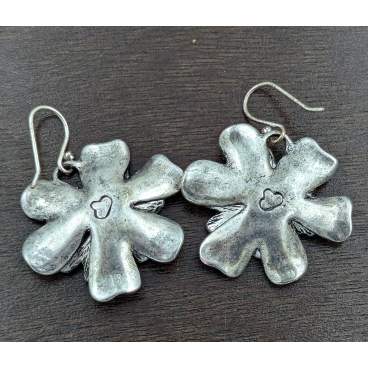 Lucky Brand! Earrings Flower Floral Silver Color
