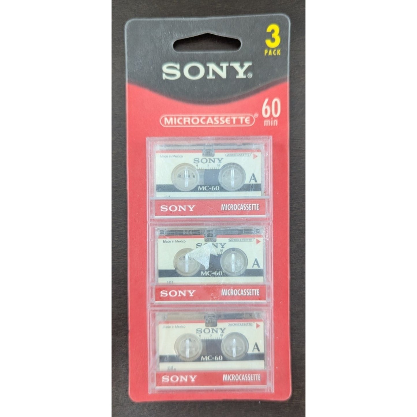 Sony Microcassette MC-60 Blank Cassette Tape Lot of 2 Packs