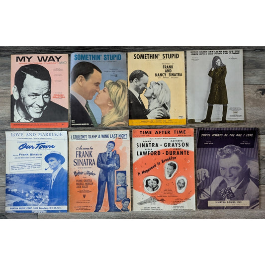 Sheet Music Frank / Nancy Sinatra Assorted Lot of 8