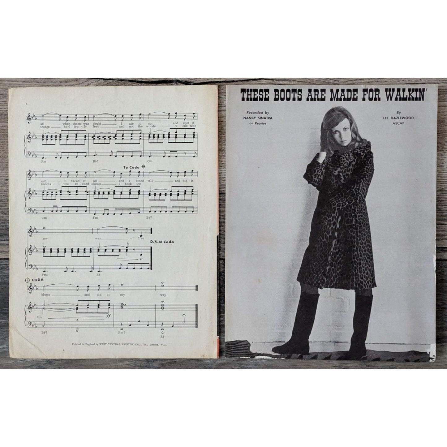 Sheet Music Frank / Nancy Sinatra Assorted Lot of 8