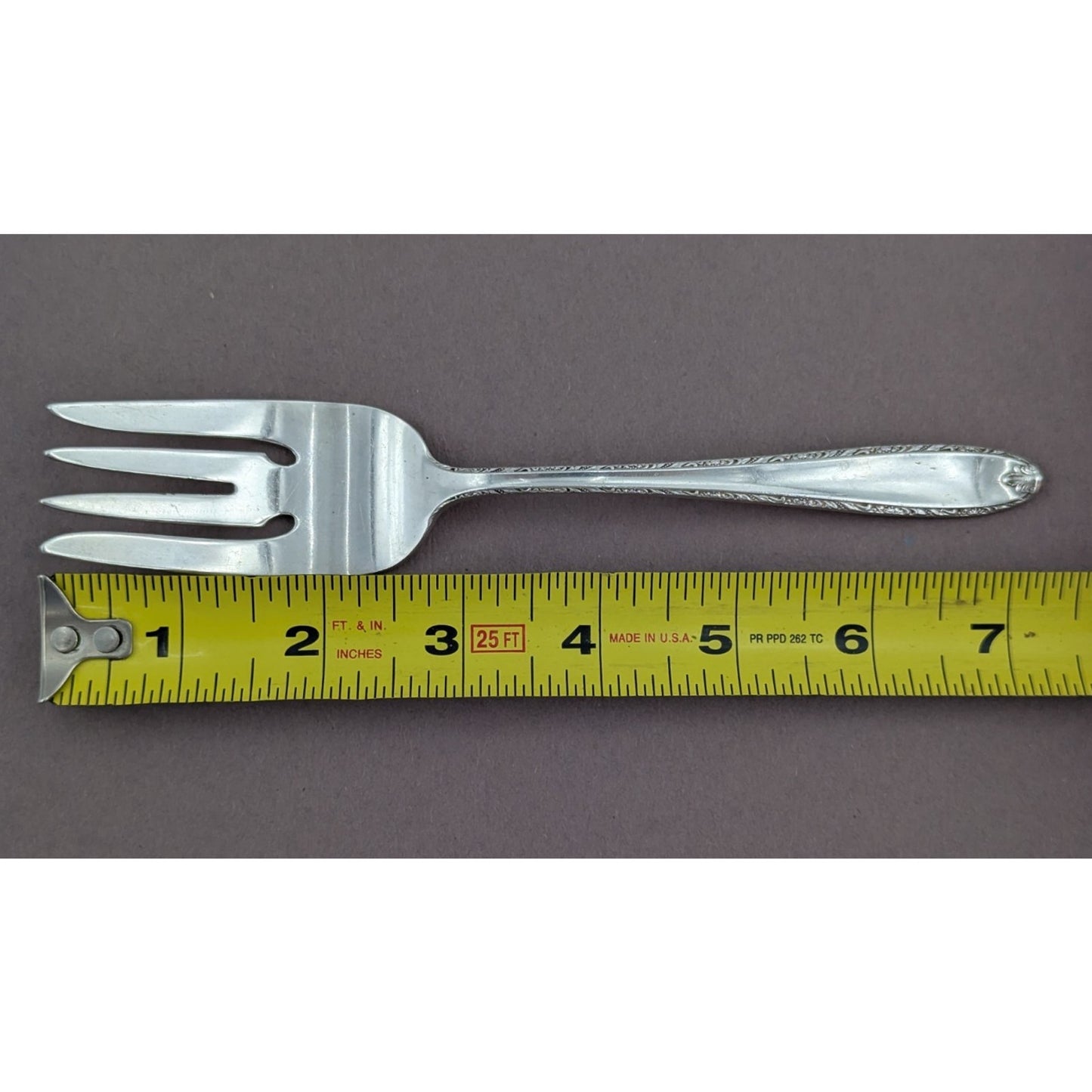 Alvin Southern Charm Sterling Silver Cold Meat Serving Fork 7-1/4" No Mono 54g