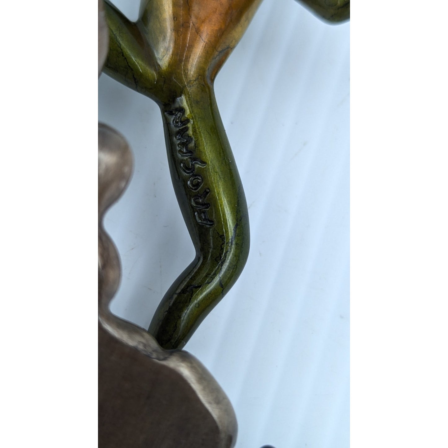Tim Cotterill Frogman Bronze Frog Sculpture “Stepping Stone” LE #216/5000 w/COA
