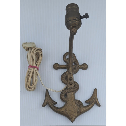 Vintage Metal Anchor Light Wall Lightning Fixture Nautical Light
