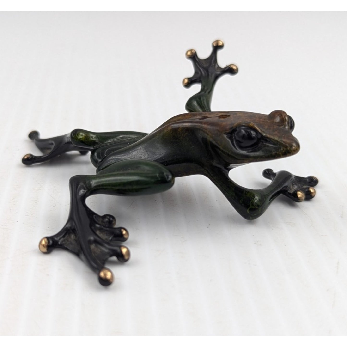 Tim Cotterill Frogman Bronze Frog Sculpture “Twister” LE #1541/5000 with COA