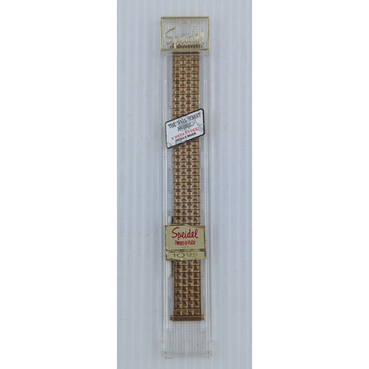 Speidel Gold Twist O Flex Stainless Steel Mens Watch Band 1610/62 L
