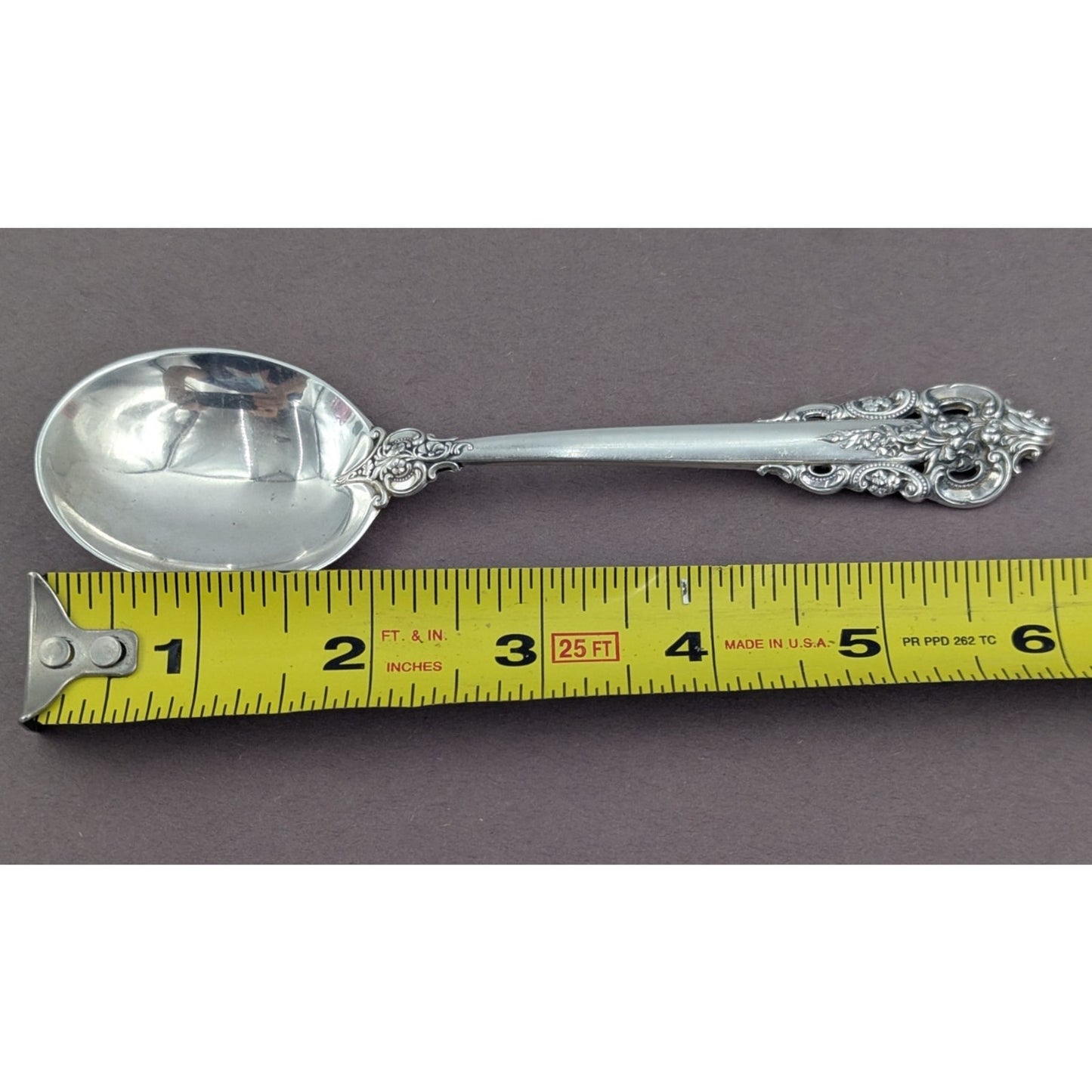 Grande Baroque by Wallace Sterling Silver Cream Soup Spoon 6 1/8" Flatware