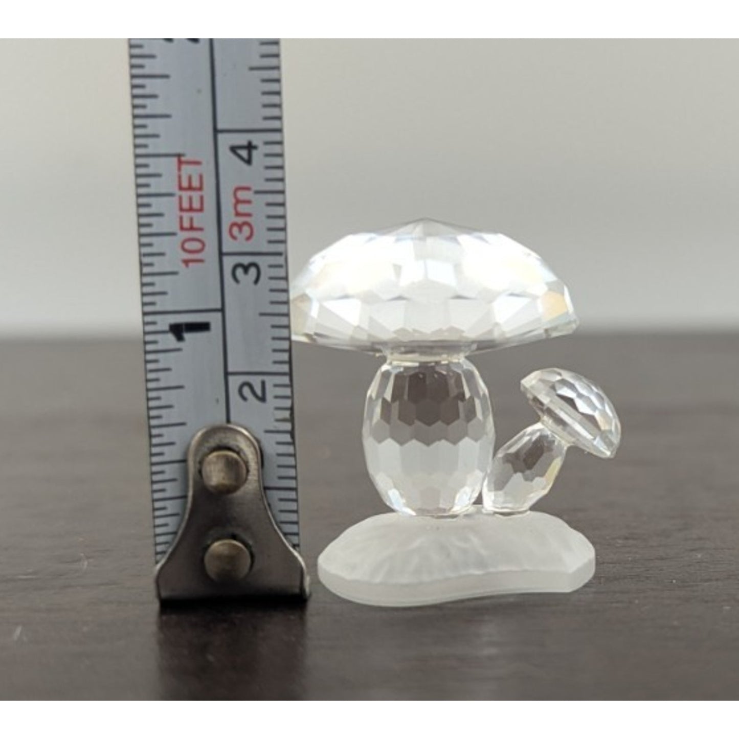 Swarovski Crystal Woodland Friends Mushroom Toadstool Figurine Satin Base
