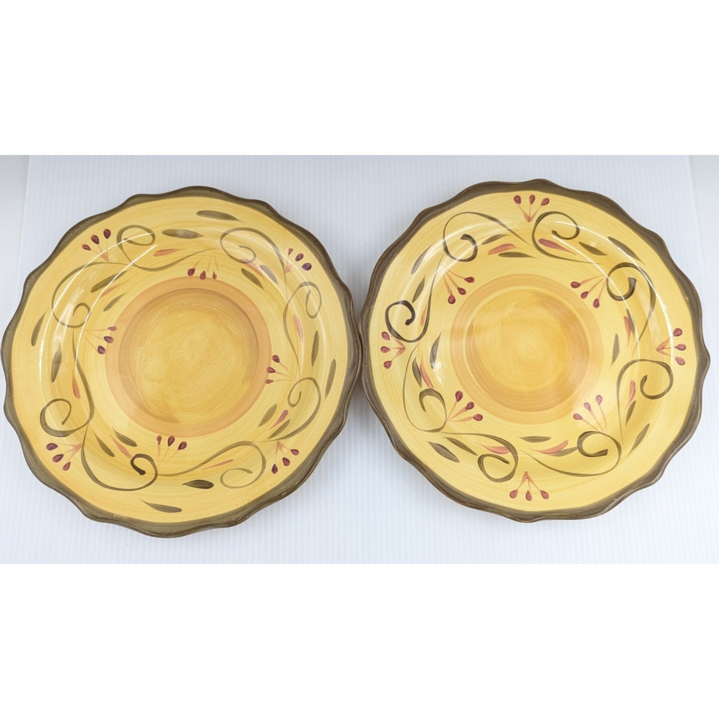 Home Trends Italian Villa Dinner Plate Set of 6 Plates
