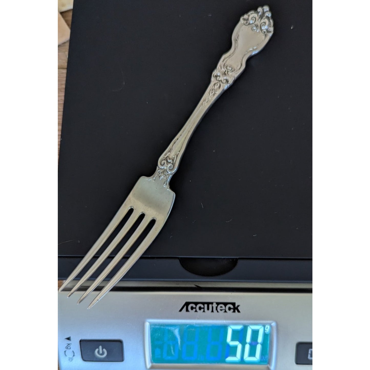 La Reine by Wallace Sterling Silver Fork 7" Flatware No Monogram