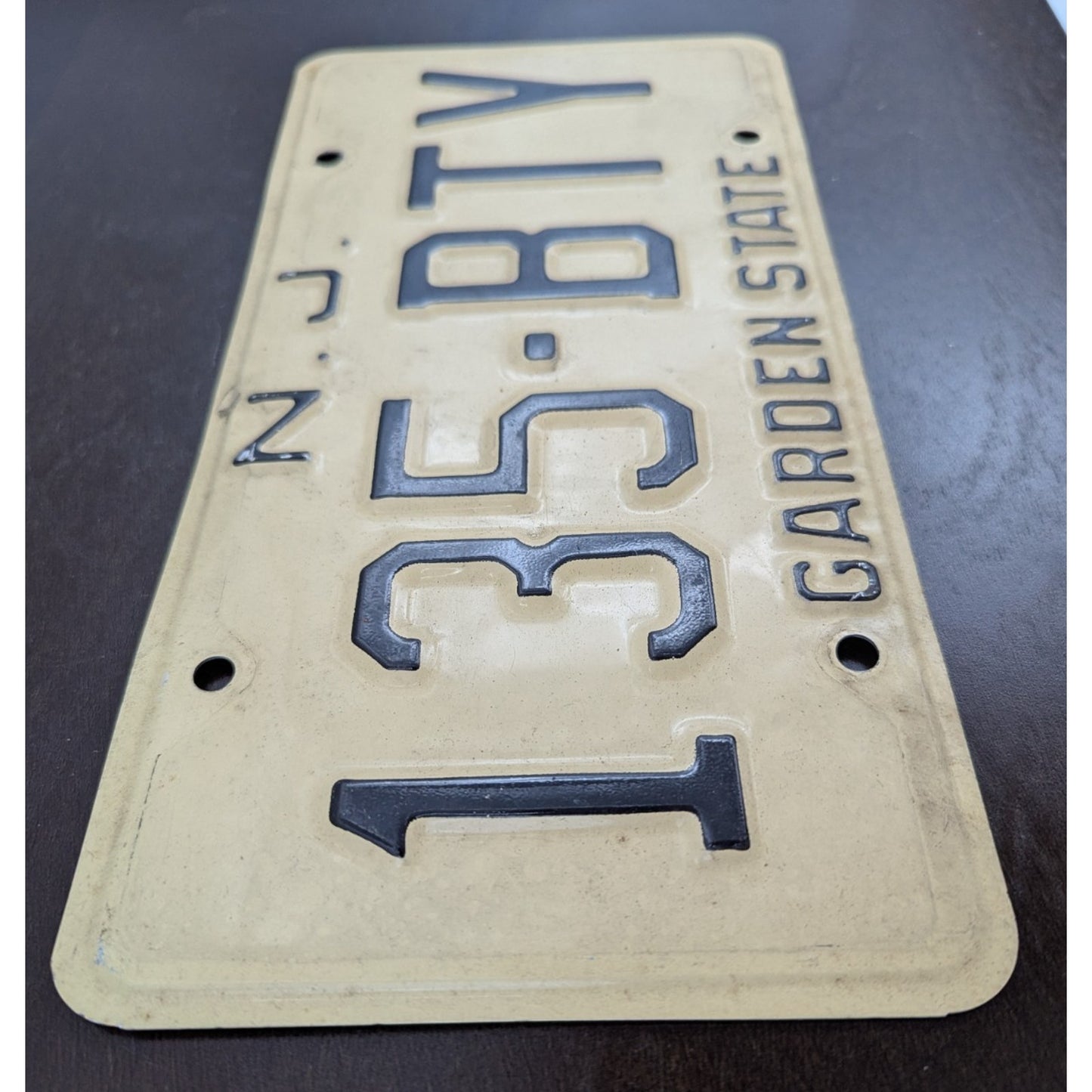 Vintage New Jersey License Plate Garden State 2 Matching Pair Expired