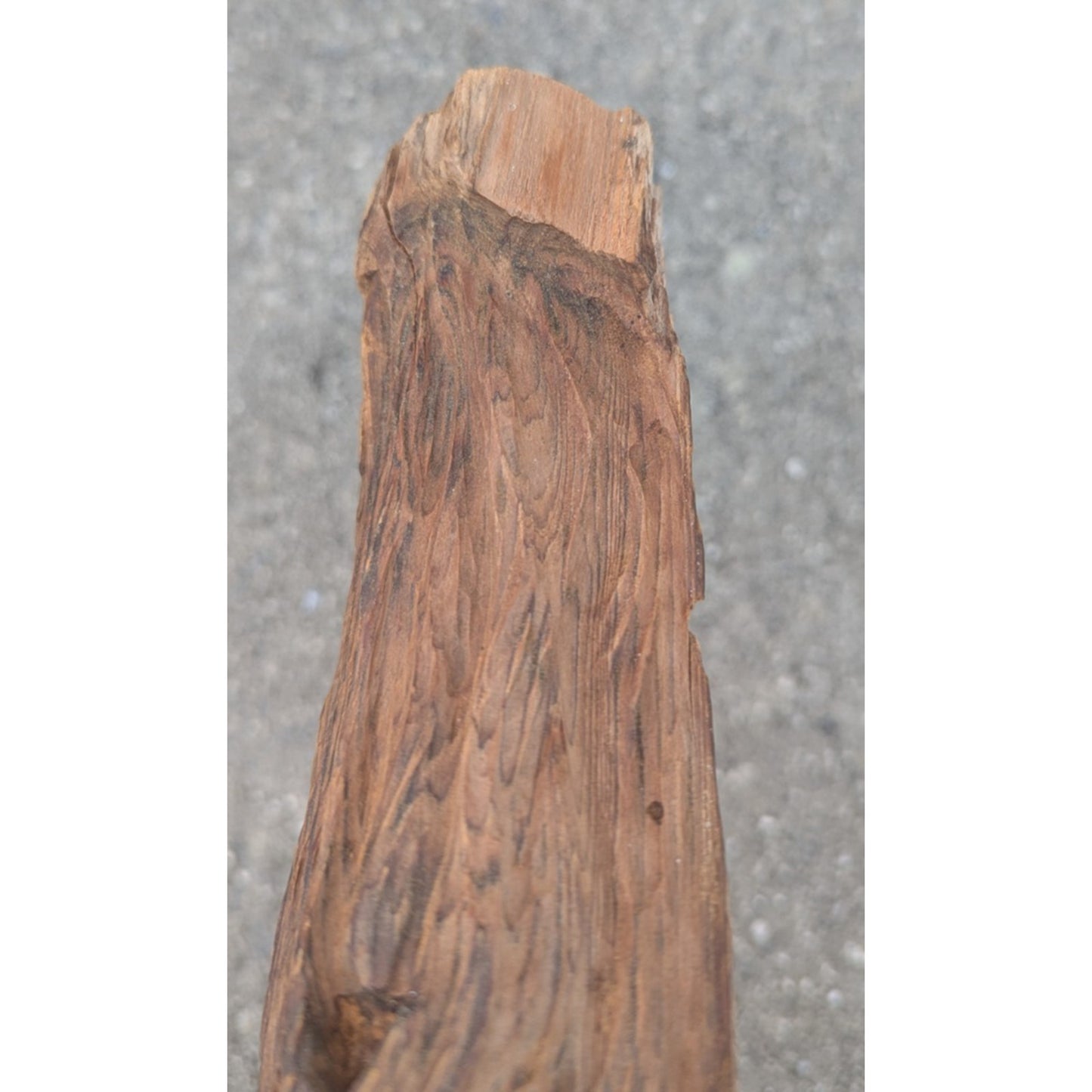 Hand Carved Wood Spirit Sculpture Man Folk Art Branch 13.5"