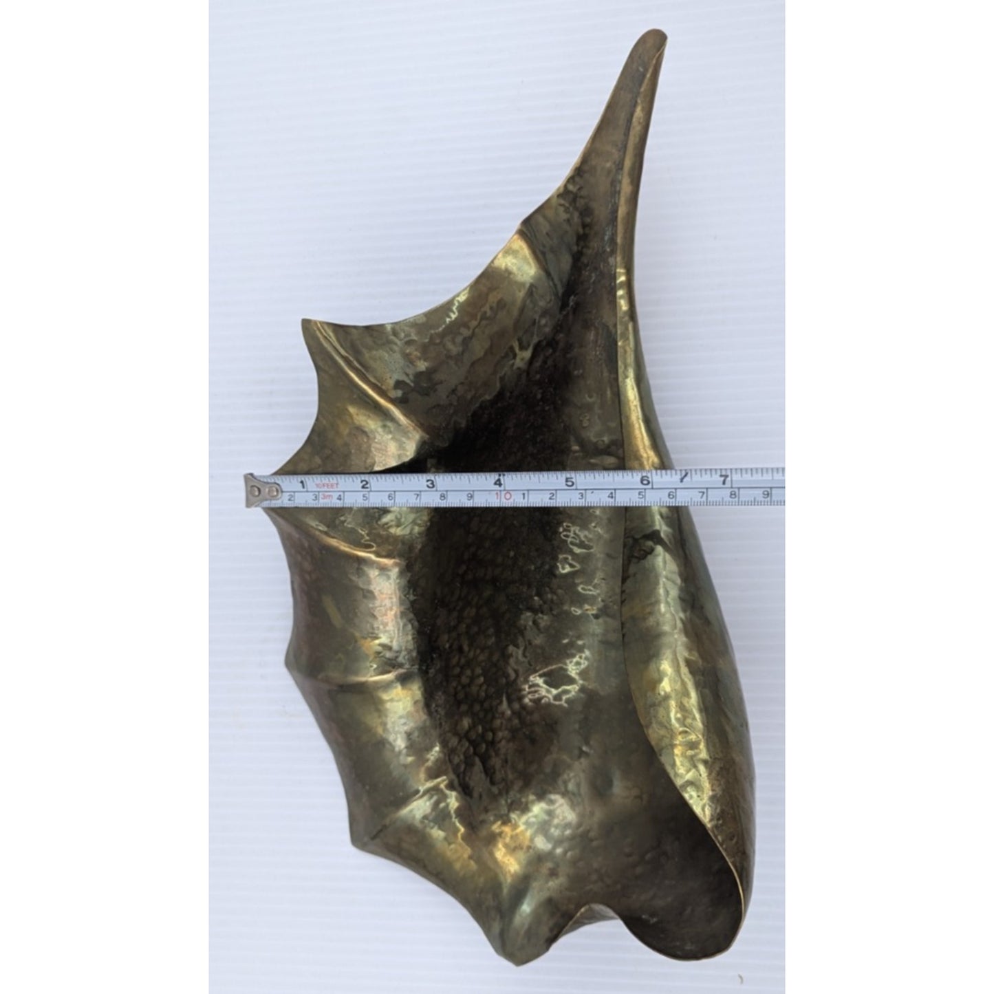Tin Brass Bowl Seashell Shape Serving Bowl