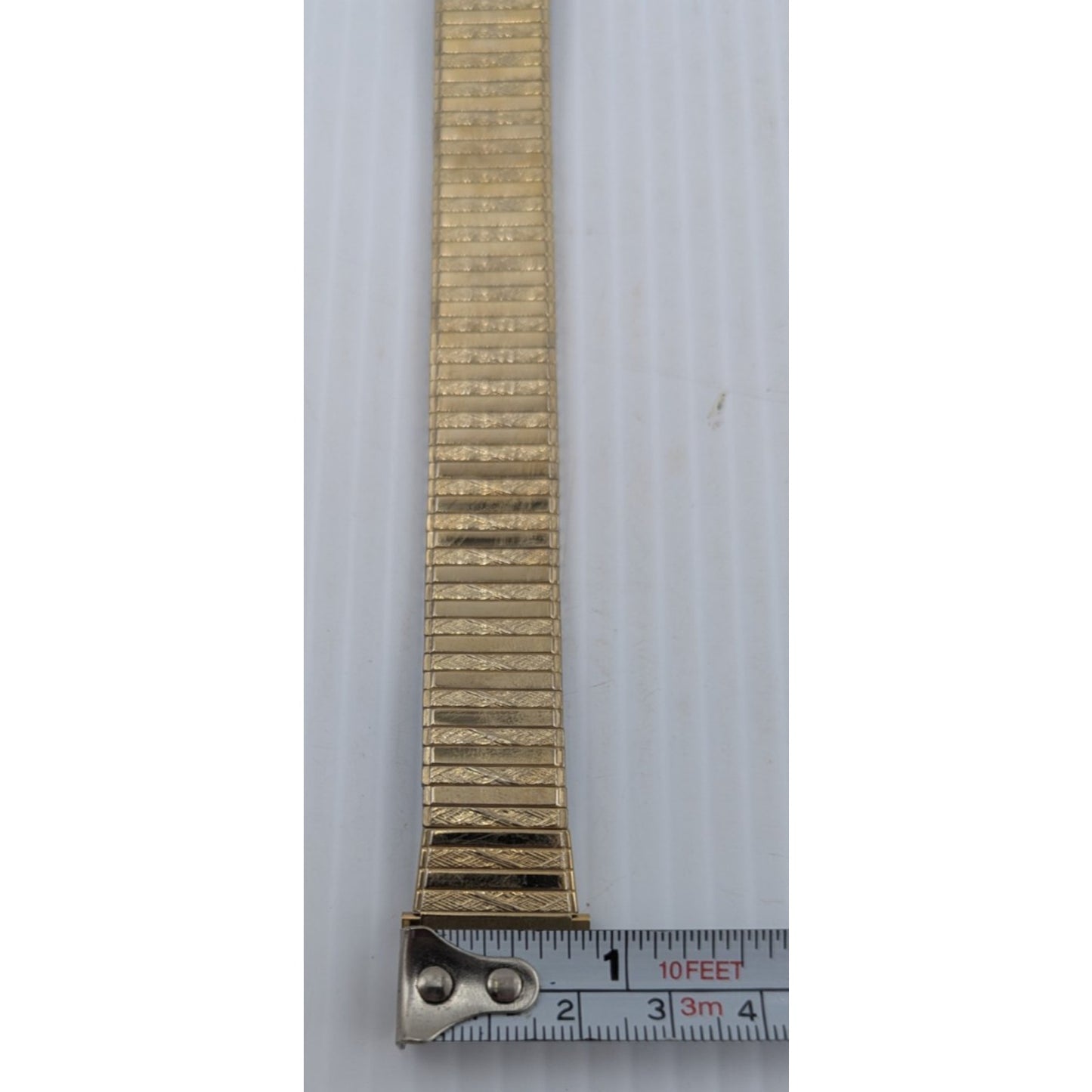 Speidel Gold Twist O Flex Stainless Steel Mens Watch Band 1536/32 L
