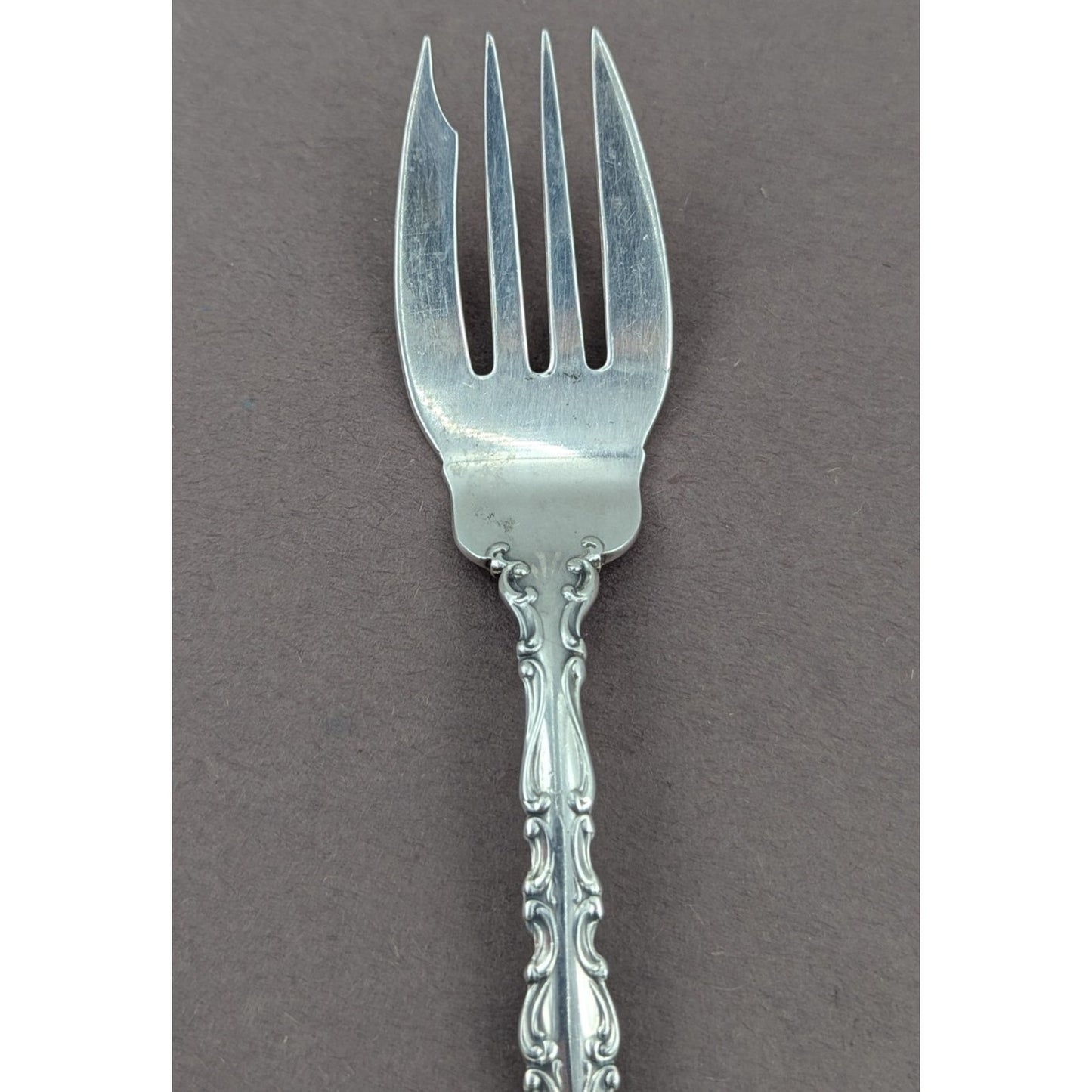 Gorham Silver Strasbourg Sterling Silver Salad Fork 6 3/8” Vintage No Monogram