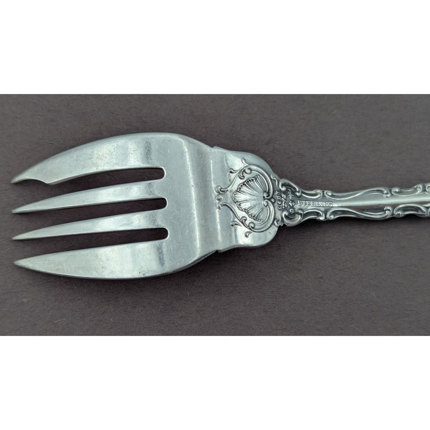 Gorham Silver Strasbourg Sterling Silver Salad Fork 6 3/8” Vintage No Monogram