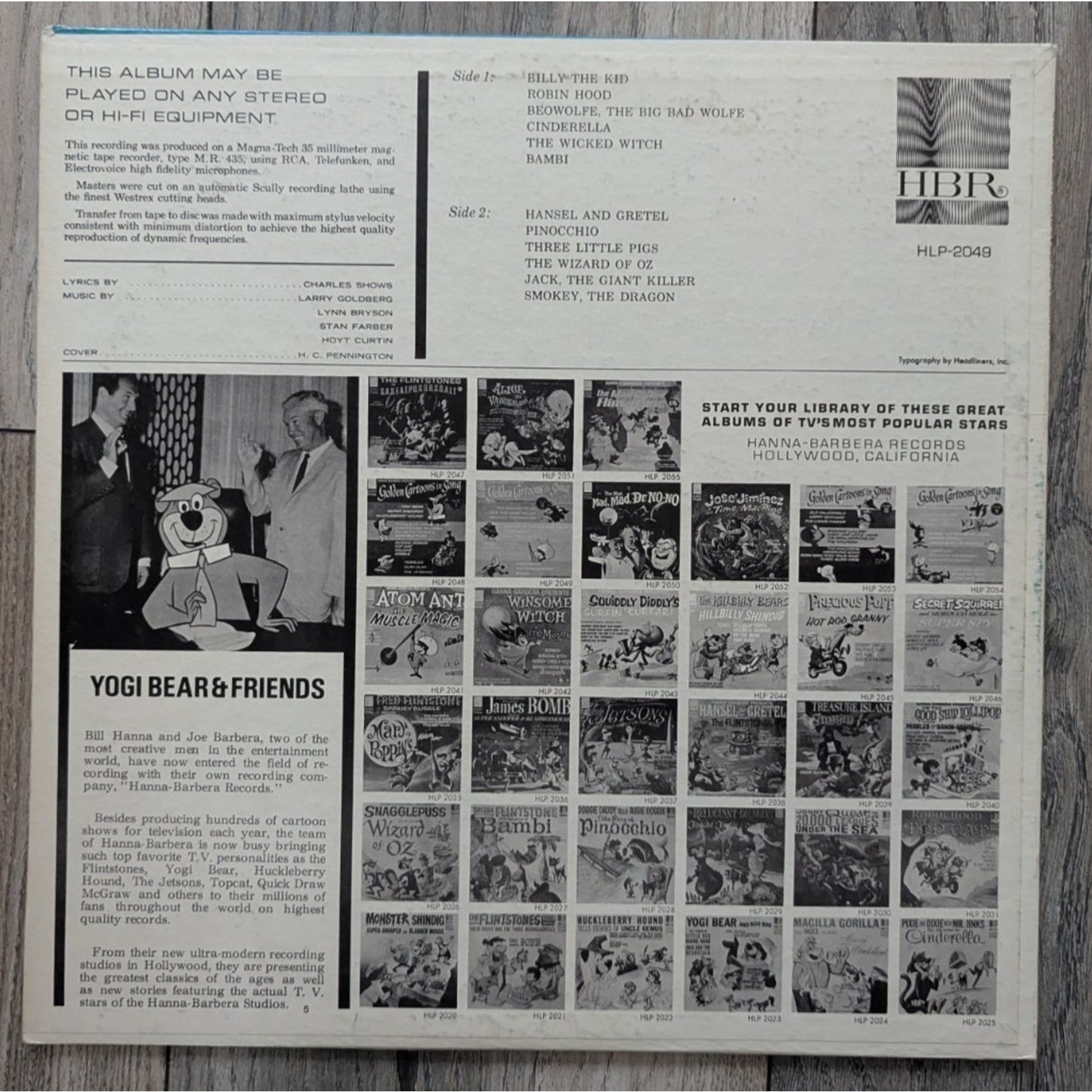 Golden Cartoons In Song Vol. I & II Vinyl The Hanna-Barbera Presents