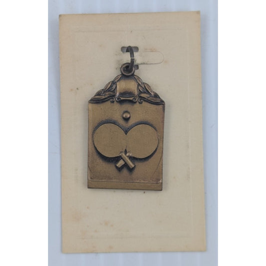 1960 Table Tennis Medal Pendant Award Atlanta Parks & Recreation Dept. Lot of 2