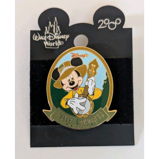 Disney pin WDW Dixie Landings Resort Pin Mickey Mouse Playing Banjo