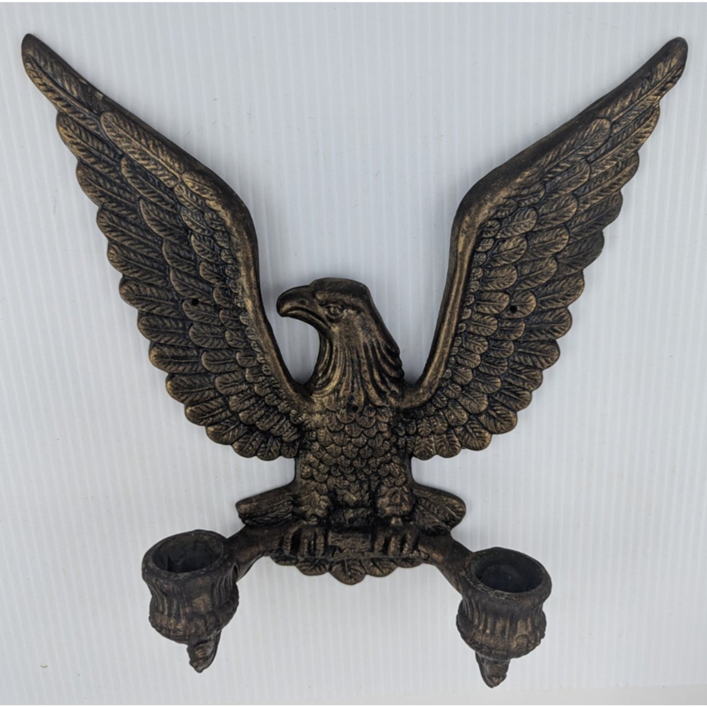 Metal Eagle Double Arm Candleholder Sconce Eagle Wall Plaque for Candlesticks