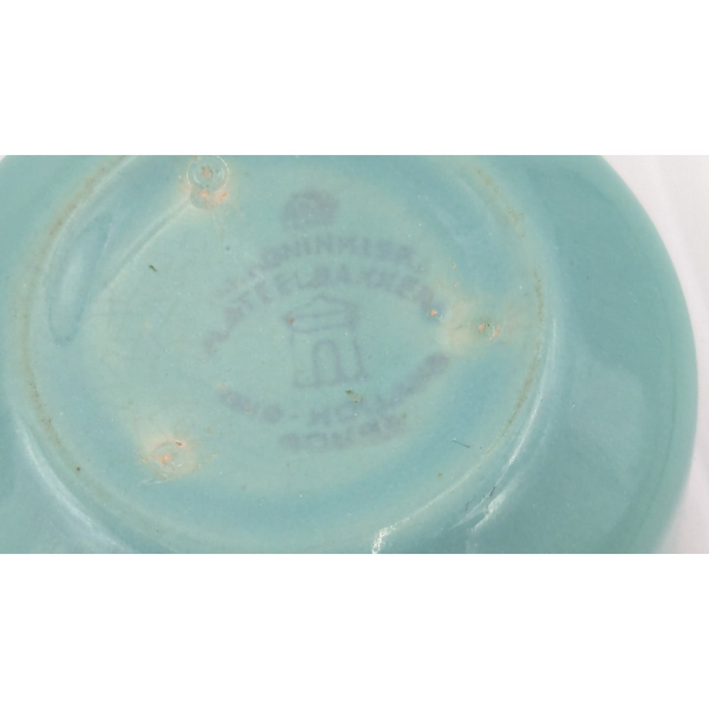 Vintage Gouda Pottery Holland Mini Pitcher Creamer Open Sugar Bowl Green Glaze