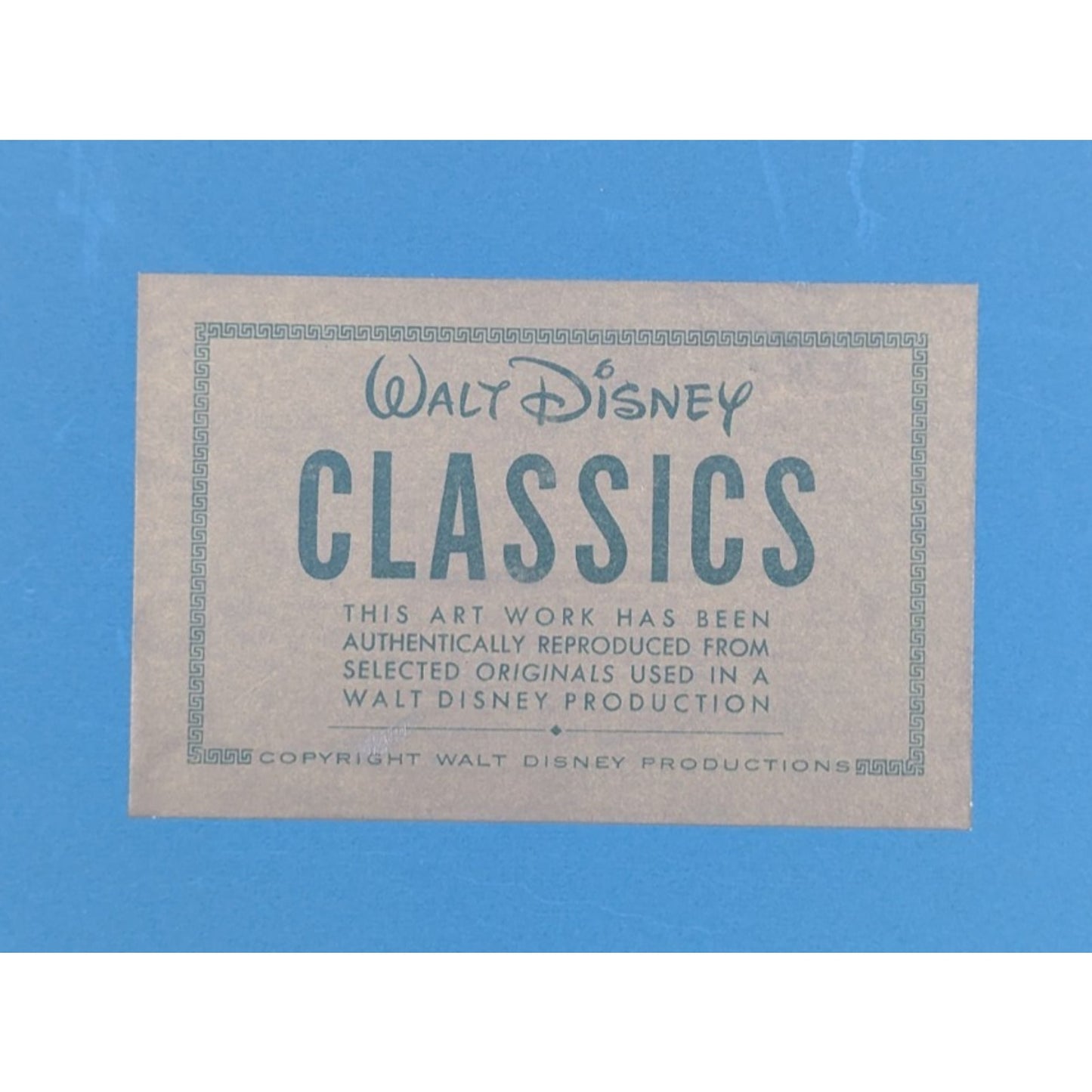 Lady & the Tramp Walt Disney Classics Vintage Disneyland Lithographic Print