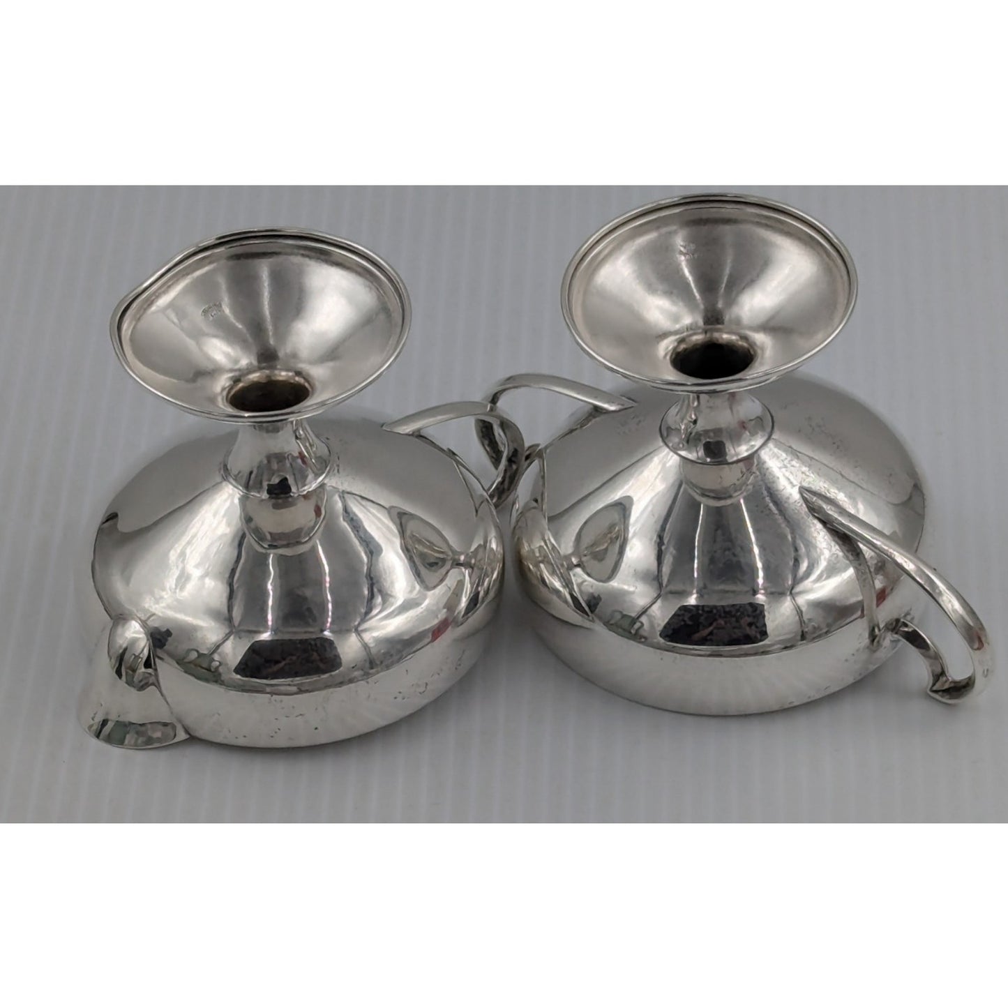 Webster Sterling Silver Pedestal Creamer & Open Sugar Bowl Elegant 138g Vintage