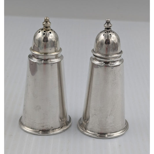 Wallace Sterling Silver Salt and Pepper Shaker Set 82g Sterling Shakers 124