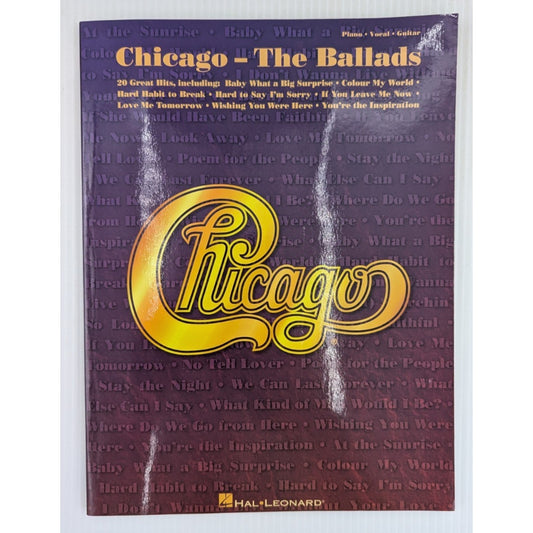 Chicago - The Ballads Piano Vocal Guitar Music Sheet