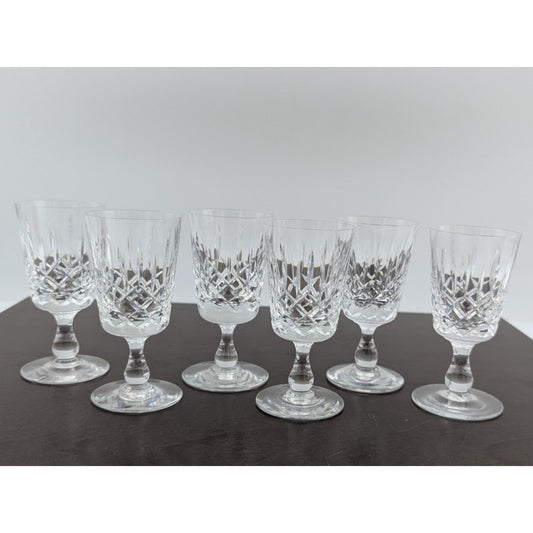 Edinburgh Crystal Appin Sherry Glass Set of 6 Glasses 3" Scotland