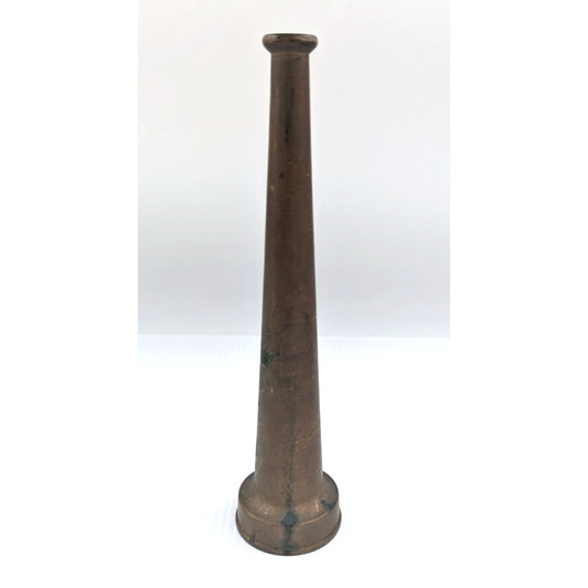 Vintage Brass Fire Hose Nozzle 10" H Powhatan B&I Works Ranson W. VA.