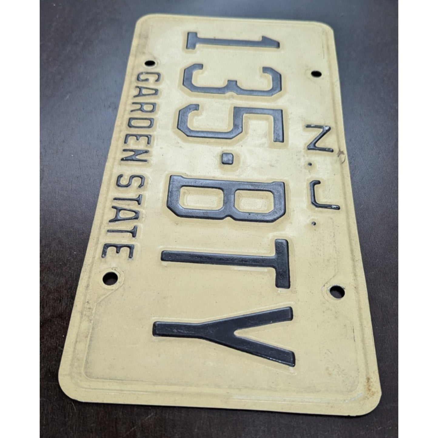 Vintage New Jersey License Plate Garden State 2 Matching Pair Expired