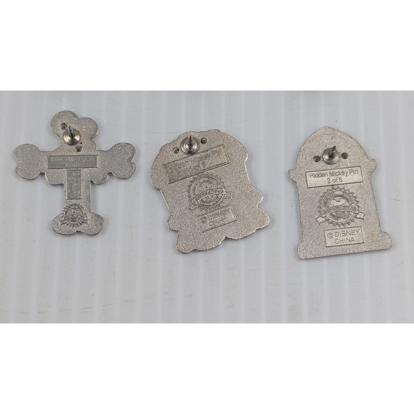 Disney Haunted Mansion Headstones Pet Tombstone Pin Set of 5 Pins Hidden Mickey