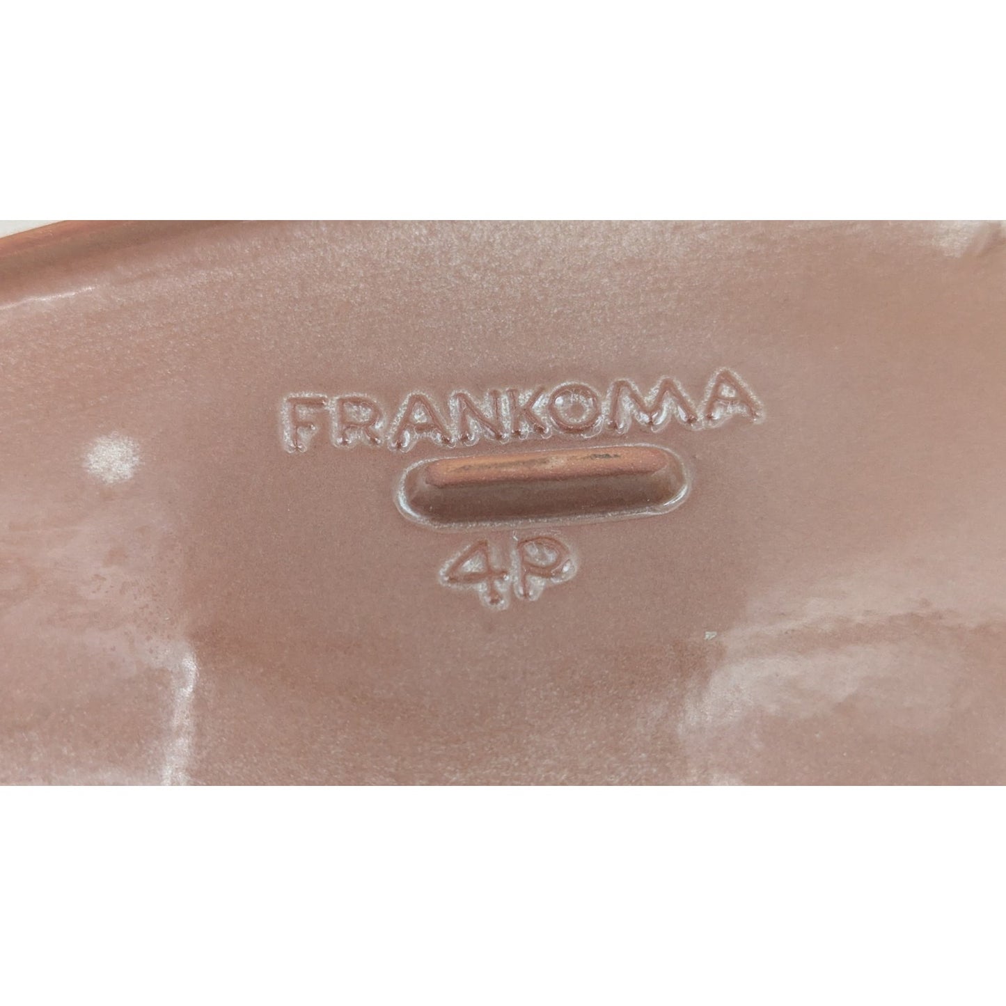 Frankoma Pottery Brown Serving Platter Lazy Bones 4P Vintage Serving Dish 16.25"