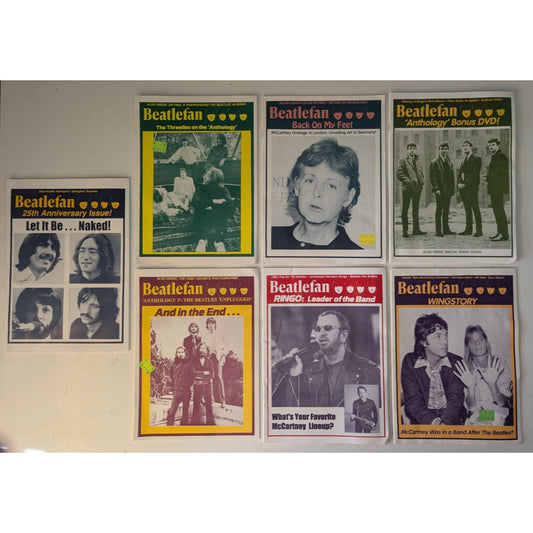 BEATLEFAN Fanzine Magazines Issues Lot of 7