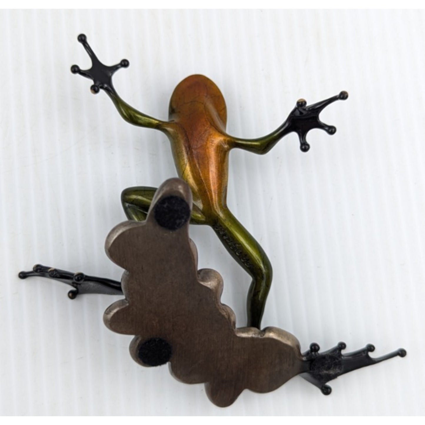 Tim Cotterill Frogman Bronze Frog Sculpture “Stepping Stone” LE #216/5000 w/COA